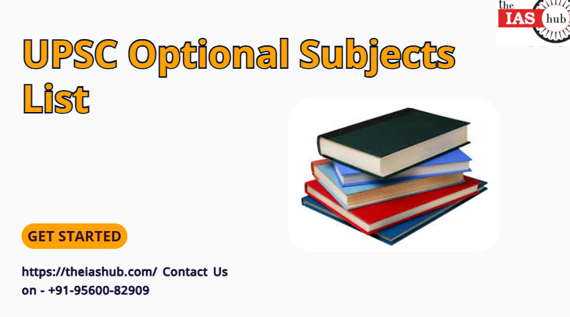 UPSC Optional Subjects List