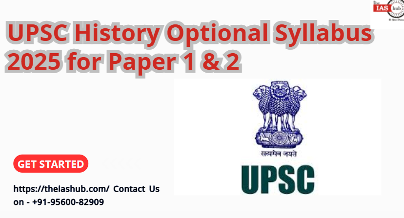 UPSC History Optional Syllabus 2025 for Paper 1 & 2