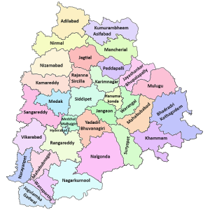 Telangana-State-Map-with-names-of-the-Districts