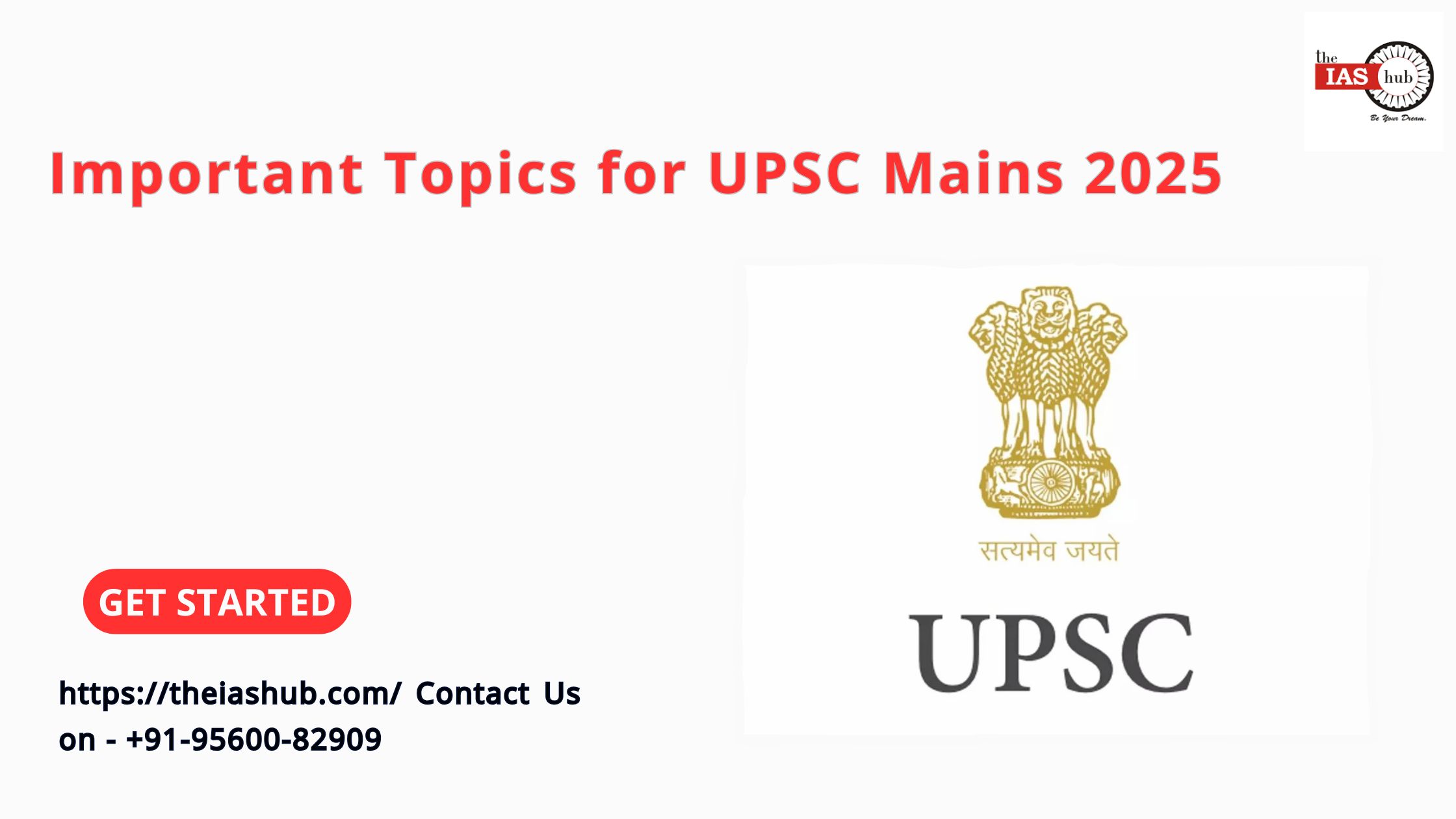 Important Topics for UPSC Mains 2025