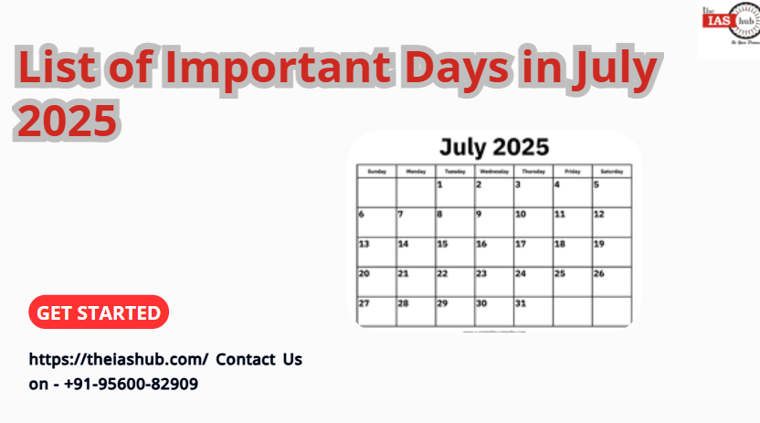List of Important Days in July 2025