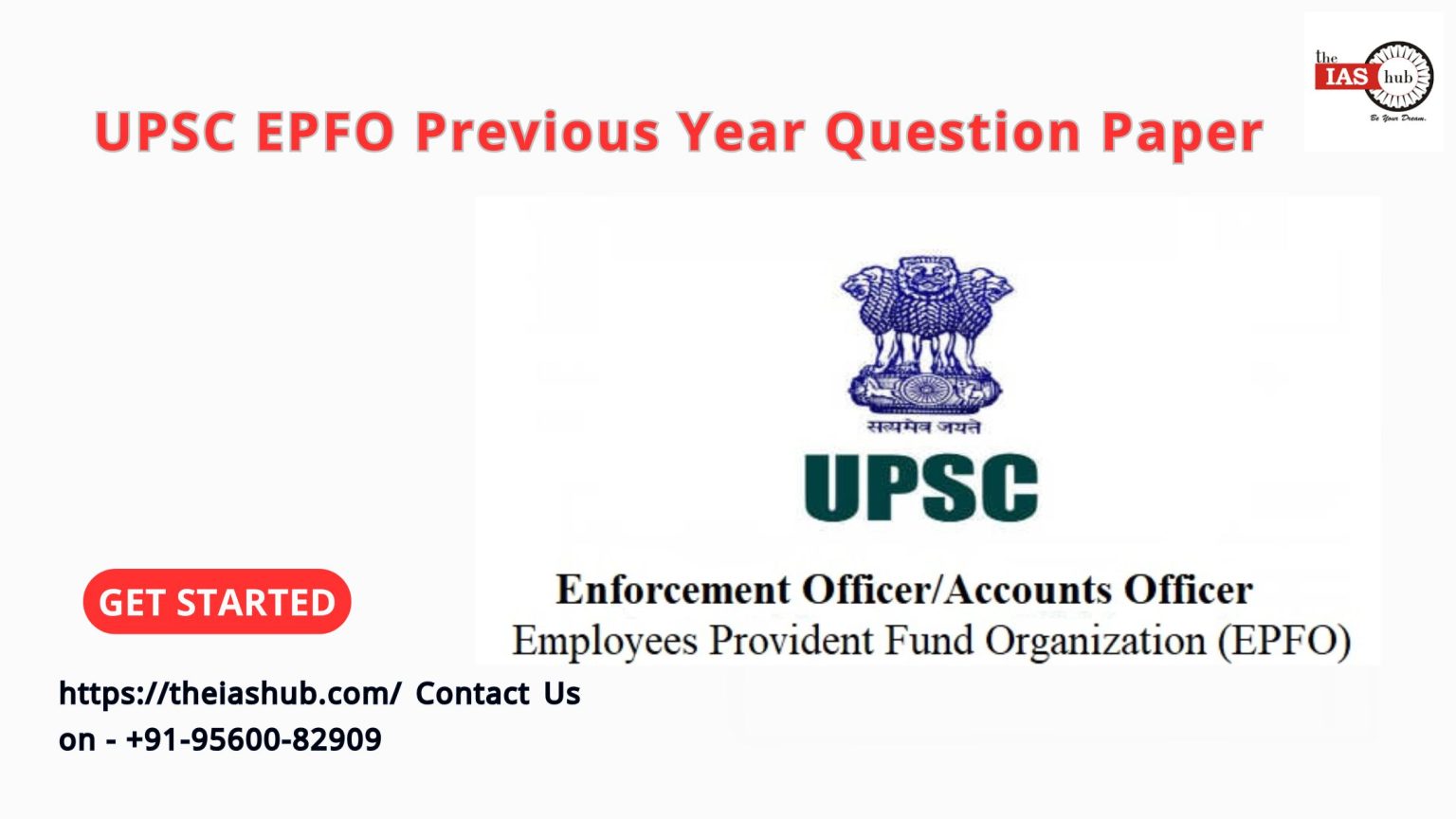 UPSC EPFO Previous Year Question Paper PDF Download