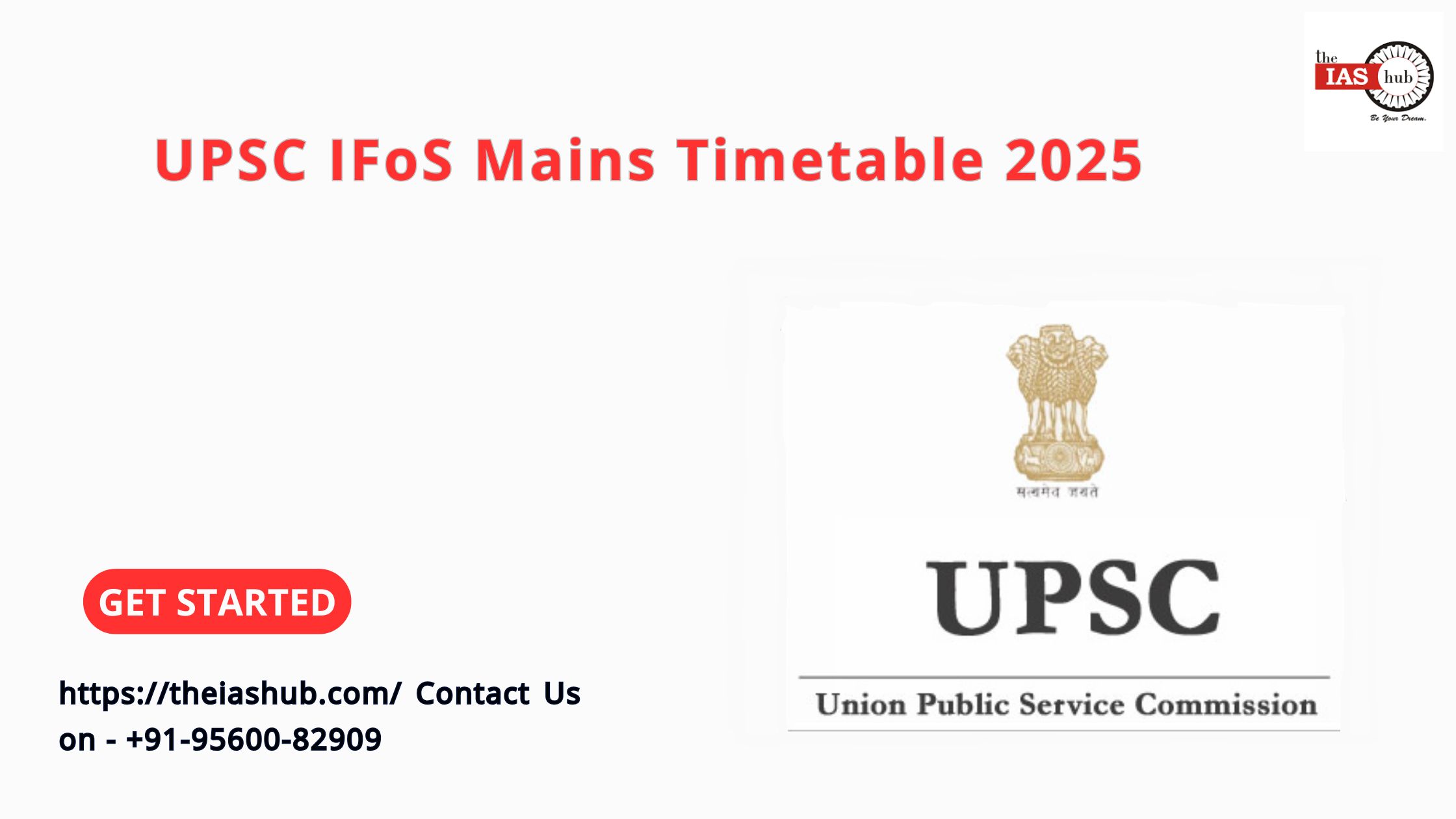 UPSC IFoS Mains Timetable 2025