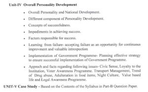 MPPSC Subject List