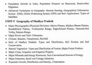 MPPSC Subject List