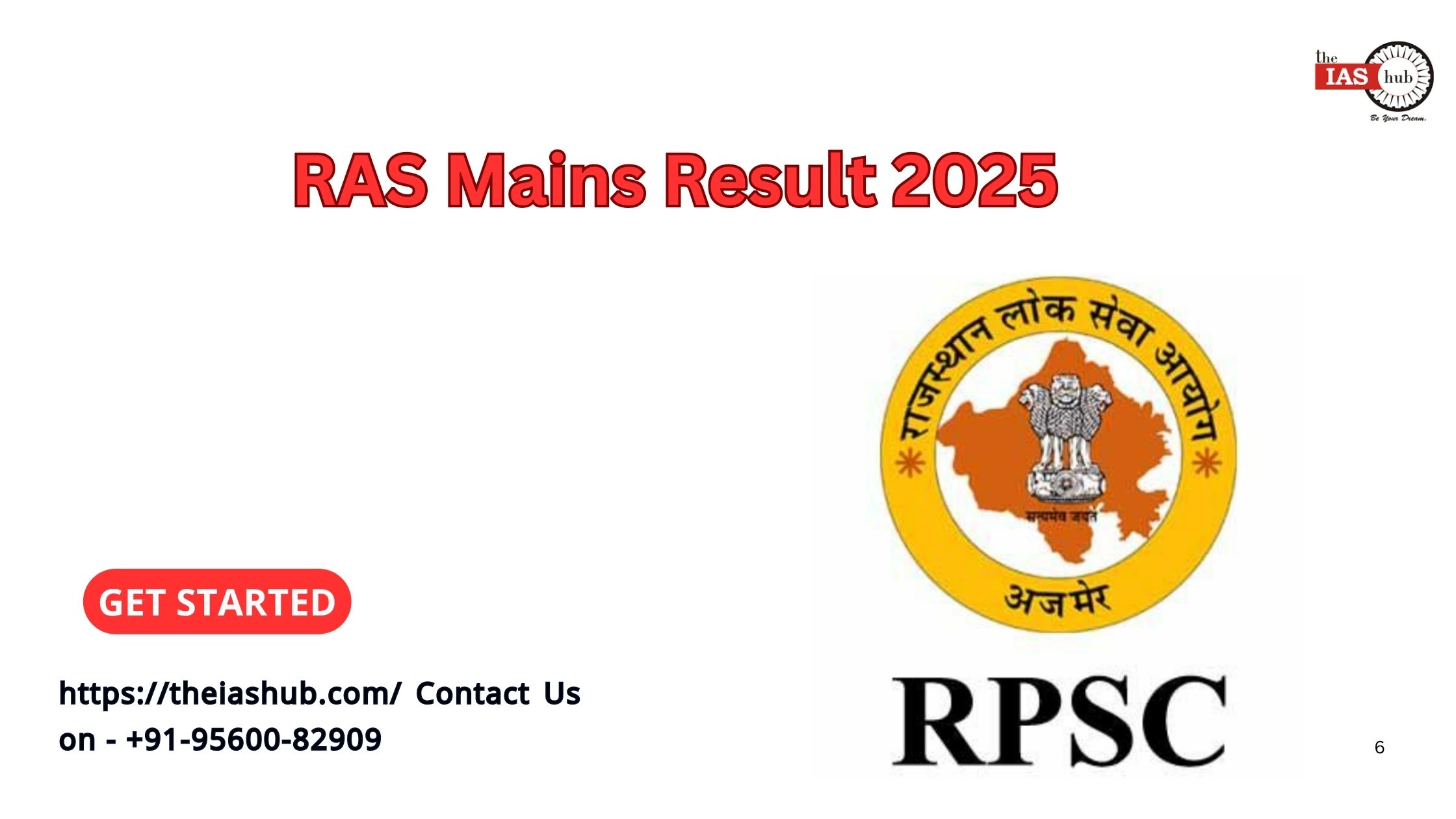 RAS Mains Result 2025