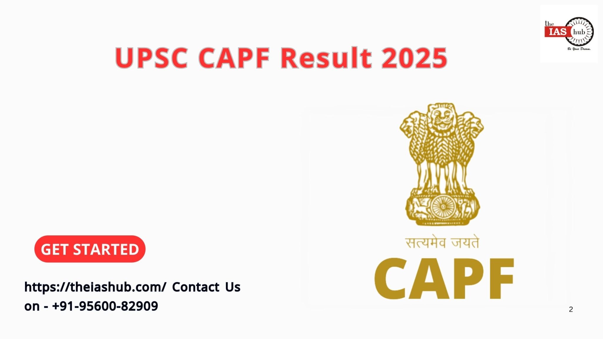 UPSC CAPF Result 2025 PDF Out, Download CAPF AC Result Merit List
