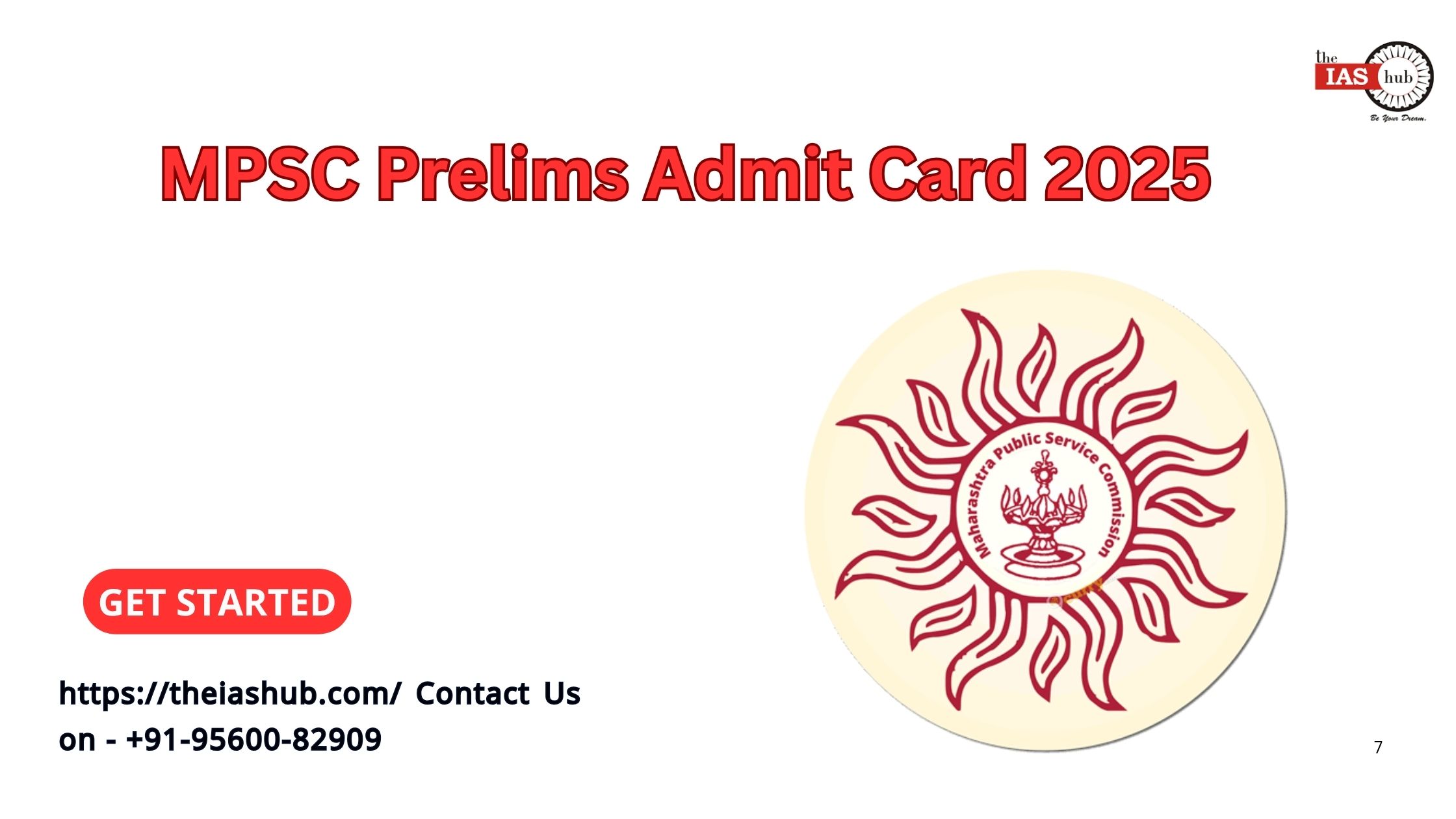MPSC Prelims Admit Card 2025