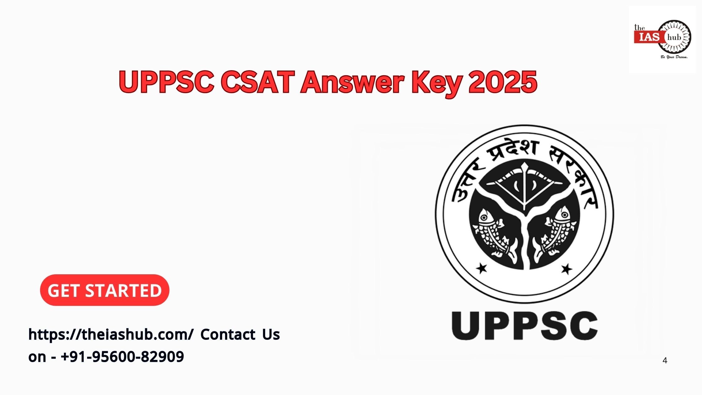 UPPSC CSAT Answer Key 2025