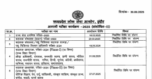 Mppsc Exam Calendar 2025