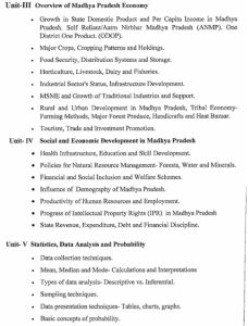 MPPSC Subject List