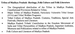 MPPSC Subject List