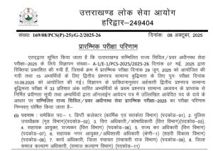 UKPSC Prelims Result 2025