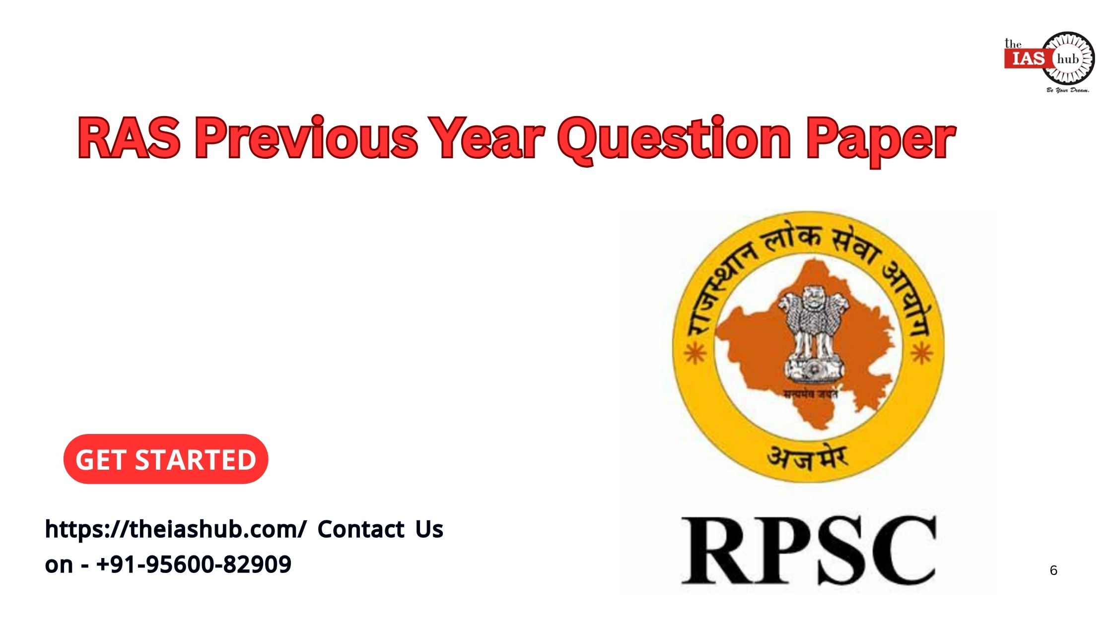 RAS Previous Year Question Paper PDfs