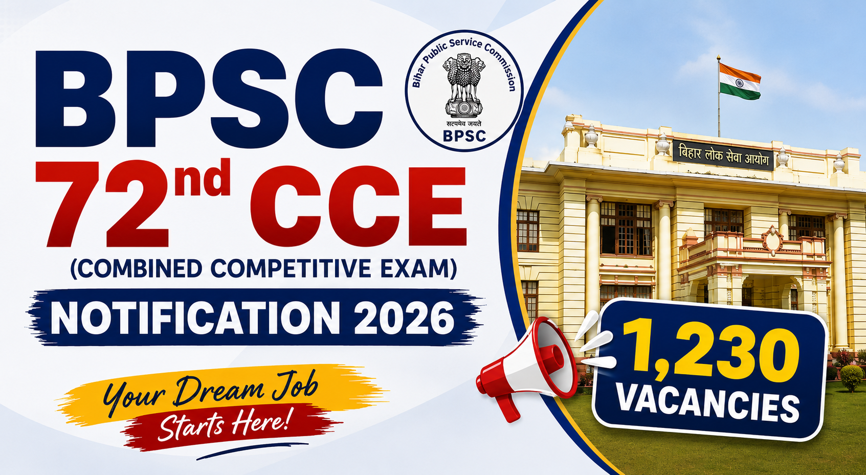 BPSC 72nd Notification 2026